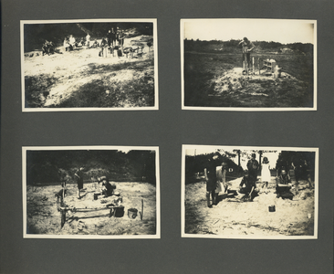 818568 Afbeelding van een bladzijde uit een fotoalbum van scoutinggroep Salwega uit Utrecht met foto's van Groep 2, ...